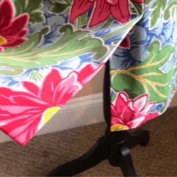 Floral Print Women's Skirt - Multicolor - Picture 4 of 4